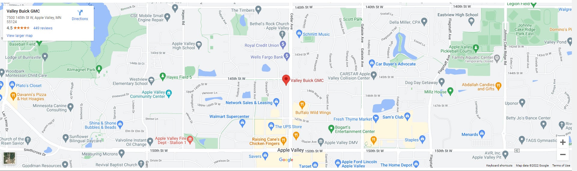 Valley Buick GMC map